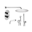 Комплект для ванной Plumberia Selection Ixo KITZXOT19CR260 с встраиваемой частью, хром