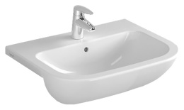 Раковина полувстраиваемая 55 см Vitra S20 (5524B003-0001) белый