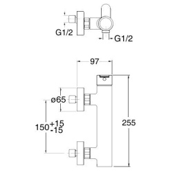 Cristina ROUND RN40151 Смеситель для душа