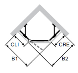 Душевой уголок Huppe ENJOY ELEGANCE, 100 х 100 х 200 см, стекло прозрачное