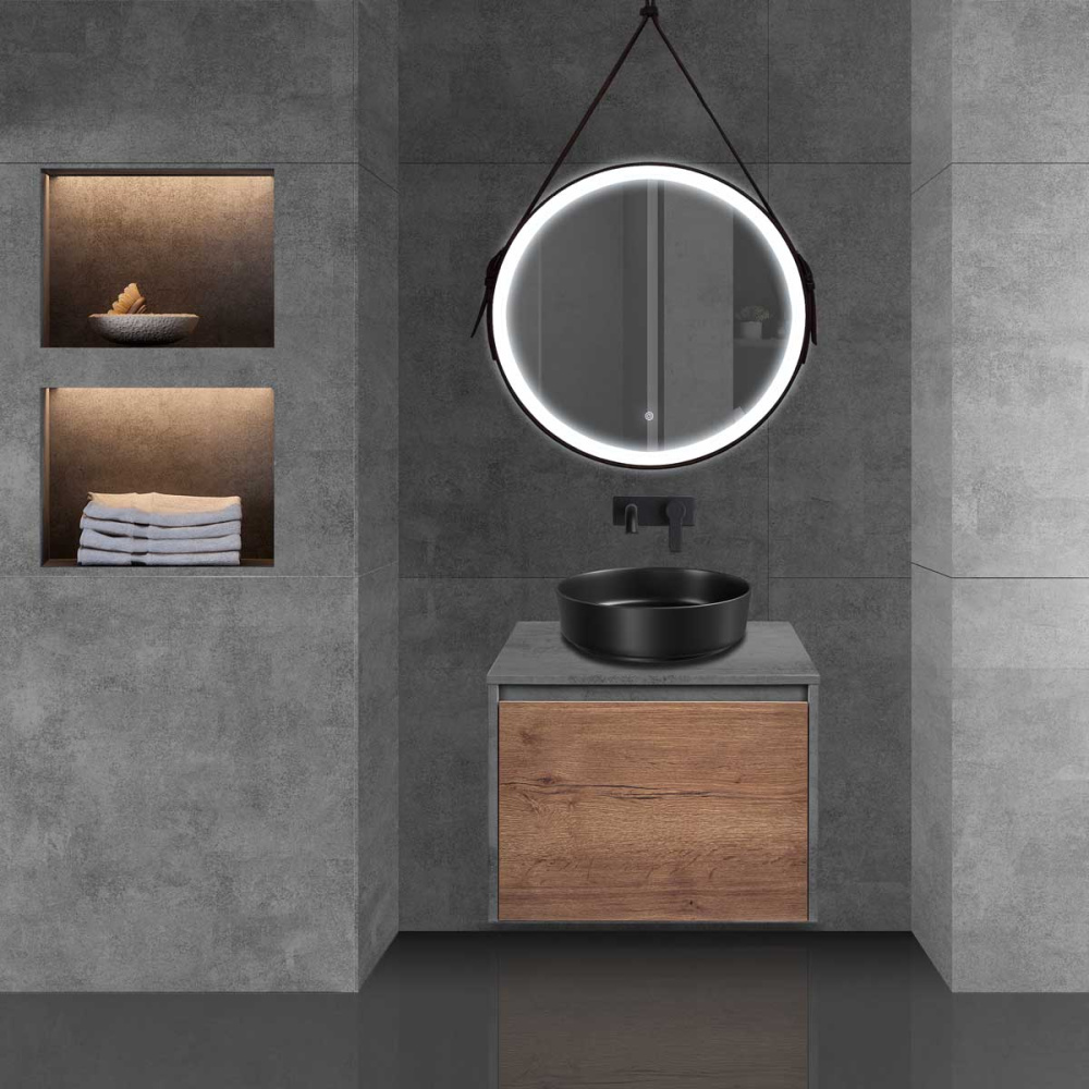 Фото База под накладную раковину Vincea Mesa (VMC-2MS600TB) T.Oak + Beton