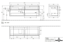 Villeroy Boch Collaro C02600VJ Тумба под раковину 1600х500 мм (Nordic Oak)