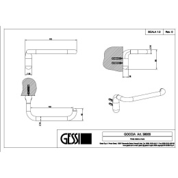 Держатель туалетной бумаги Gessi Goccia (38055#031) хром