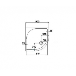 Душевой поддон 90x90 см Ideal Standard Moments K618301