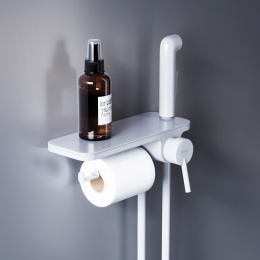 Фото Смеситель с гигиеническим душем Damixa Jupiter (773500200) белый