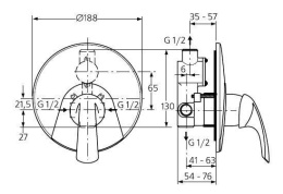 Ideal Standard Tonic A5077AA Смеситель для душа