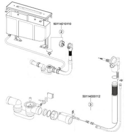 Фото Монтажный блок смесителя для ванны Keuco 51130000075