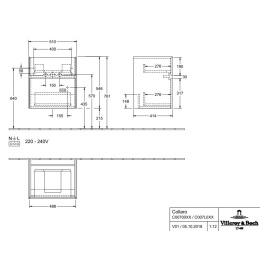 Villeroy Boch Collaro C00700VH Тумба под раковину 510х414 мм (Arizona Oak)