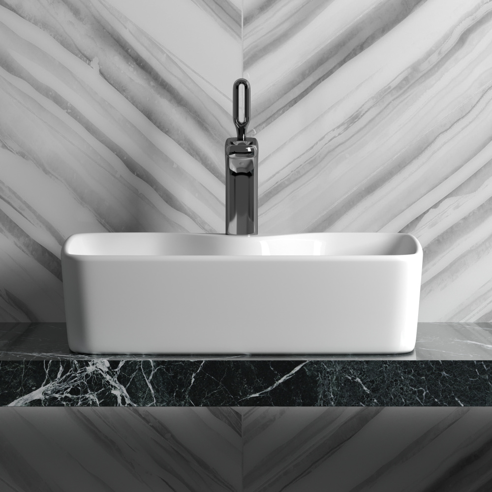 Накладная раковина Ceramicanova Element CN6033 прямоугольная 48 см