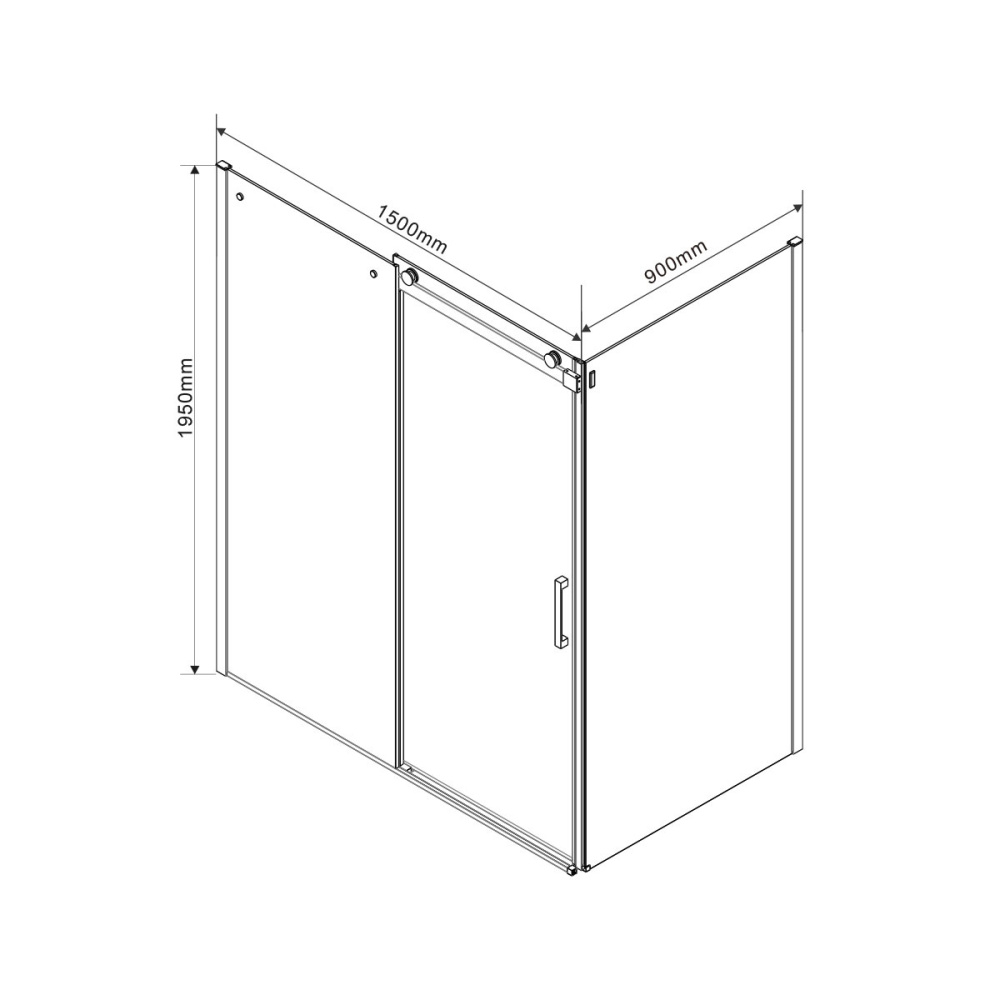 Душевой уголок Vincea Como (VSR-1C9015CL) хром
