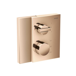 Фото Axor Edge 46760300 Встраиваемый термостат для душа, на 2 источник с запорно-перекл.вентилем (внешняя