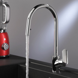 Смеситель для кухни Am.Pm Like (F8012000) смеситель - хром, шланг - черный