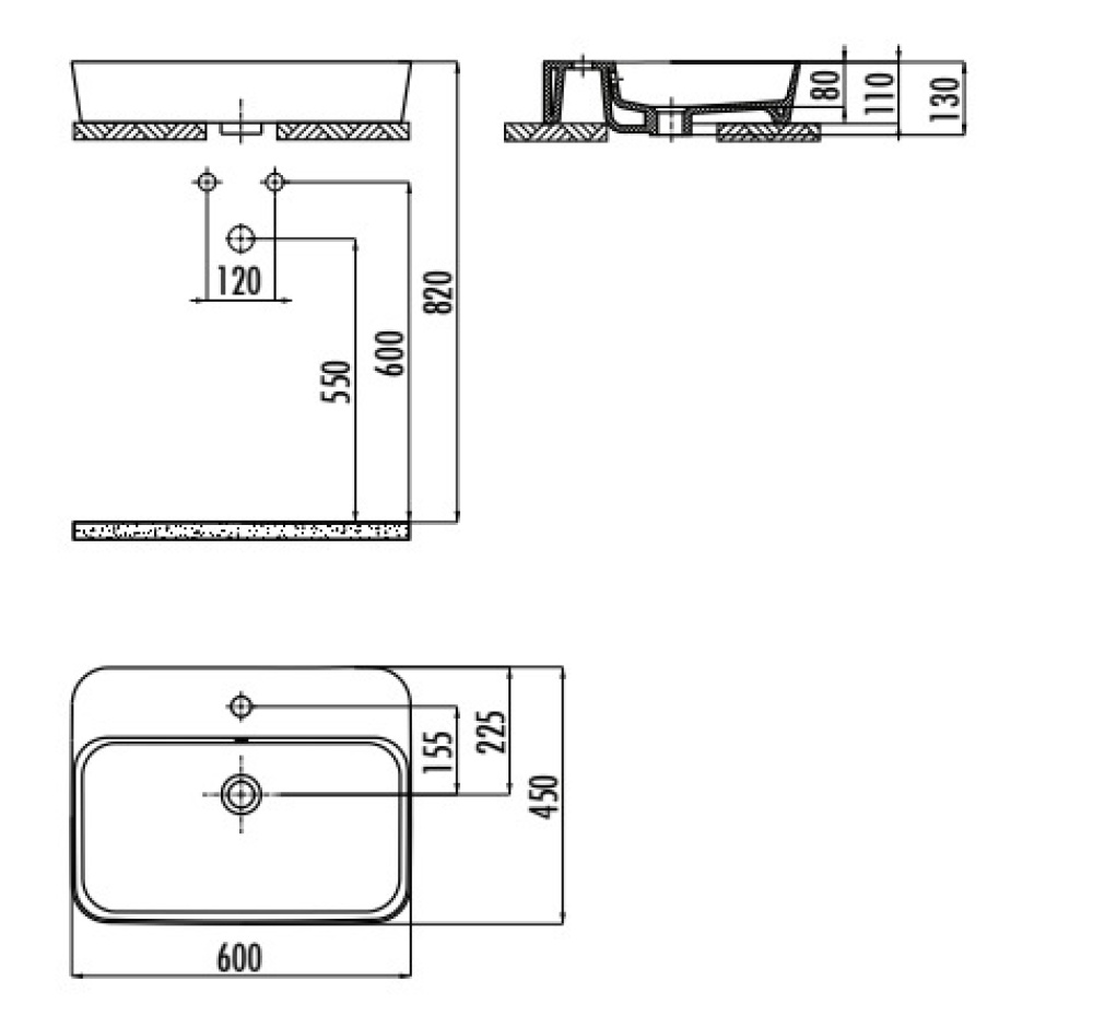 Фото CREAVIT Раковина мебельная LP061