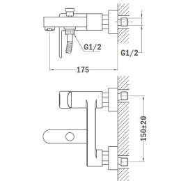 Teka Nexos 66121020BC Смеситель для ванной