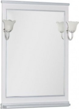 Фото Зеркало Aquanet Валенса 70 белый краколет/серебро