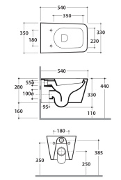 Унитаз подвесной Globo Incantho (INS04.BI) белый