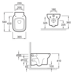 Фото Унитаз Jacob Delafon Replay E4833-00 подвесной