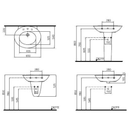 Ideal Standard Celia K068301 Раковина на 65 см