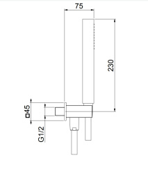 Фото Душевой гарнитур Fiore Kube (30CR8785) хром