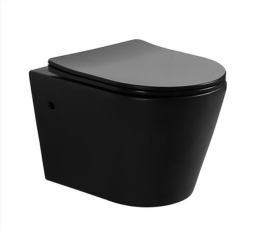 Фото Унитаз Timo Inari TK-503MB подвесной Черный матовый с сиденьем Микролифт