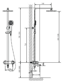 Фото Душевая система Timo Hette SX-1021 Chrome