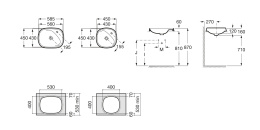 Раковина врезная 59 см Roca Beyond (3270B6000) белый