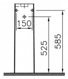 Пьедестал для раковины Vitra S50 (6936B003-7035) белый