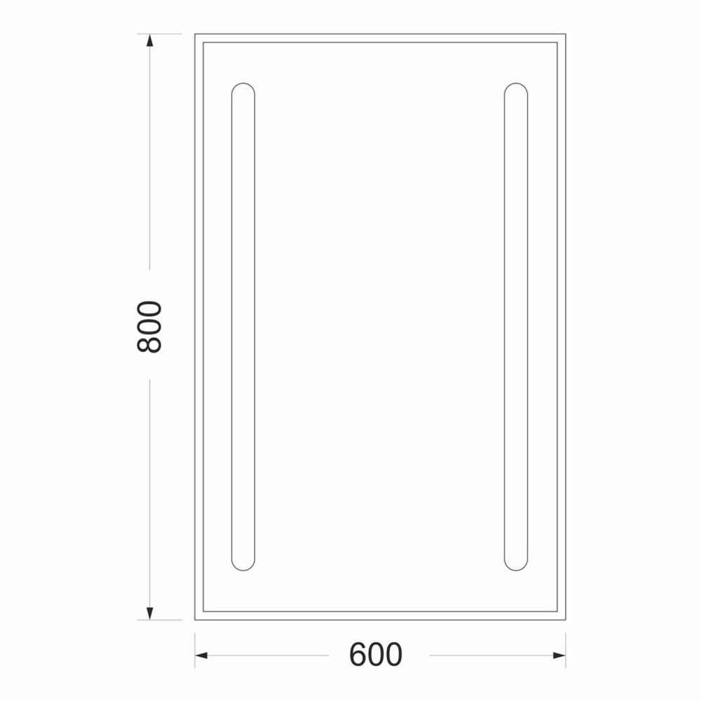 Зеркало с подсветкой MIXLINE Танго-ЭКОНОМ 600*800 (540955)