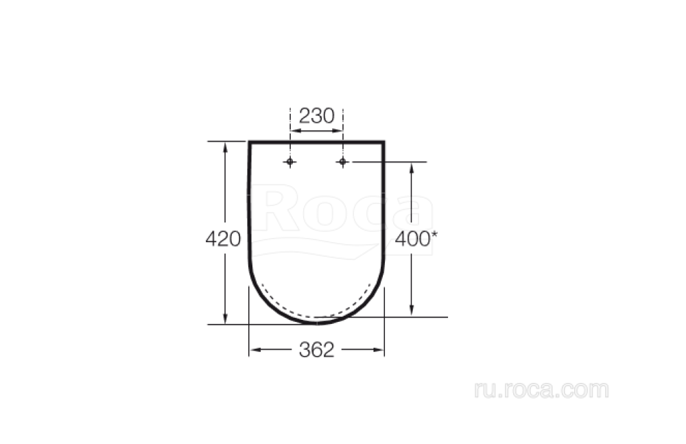 Крышка для чаши Roca Meridian (8012AC00B) белый