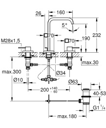 Смеситель для раковины (умывальника) Grohe Allure 20188000 хром