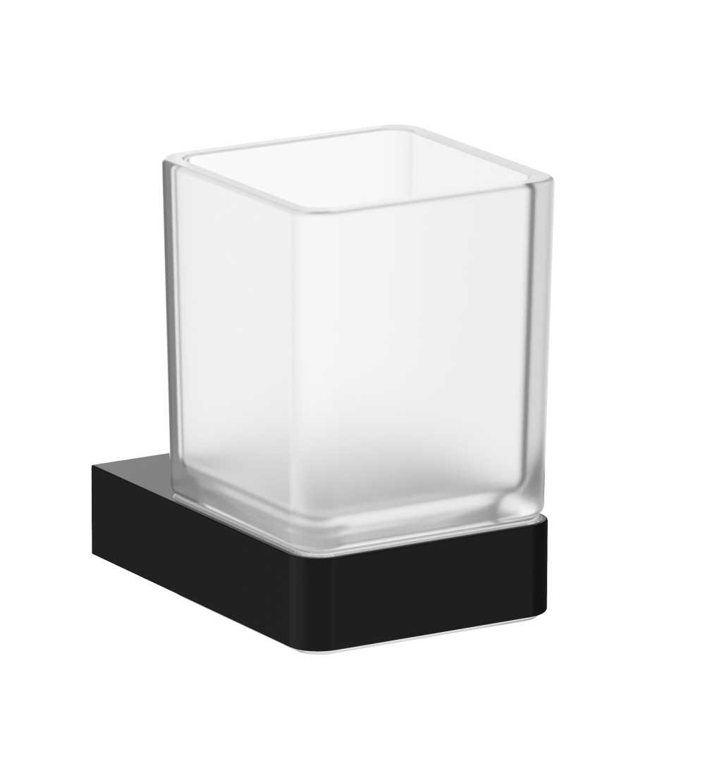 Стакан настенный, черный.мат Inda Indissima A88100NE21