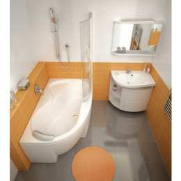 Акриловая ванна 150x95 Ravak (C551000000), асимметричная, угловая
