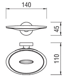 NOBILI ACPL02CR Мыльница (хром)