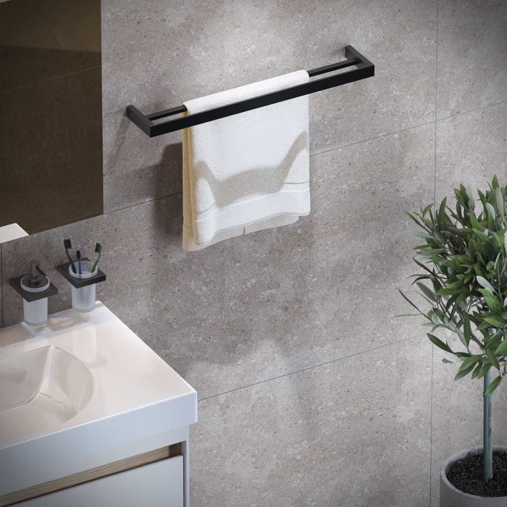 Фото Полотенцедержатель двойной Timo Petruma 15256/03 черный