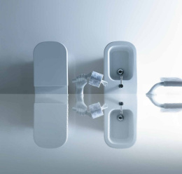 Фото Биде напольное Galassia Meg11 (5410), цвет белый