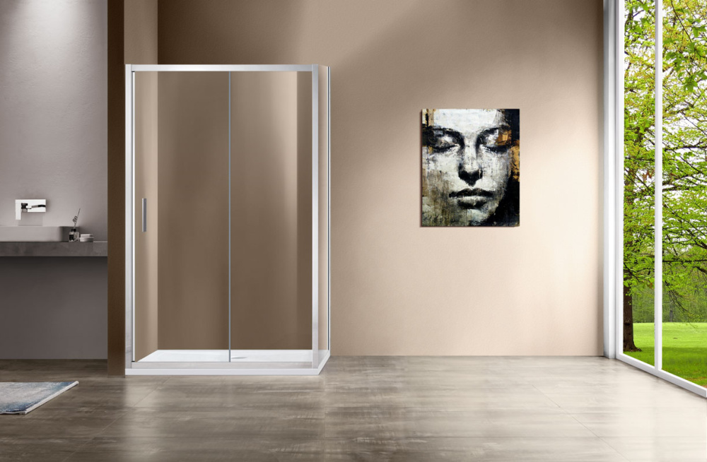 Фото Душевой уголок Vincea Garda (VSR-1G1012CL) хром