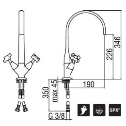 NOBILI Carlos Primero T3 CP217/T3CR Смеситель для кухни (хром)