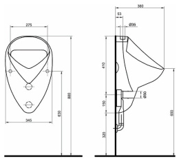 Писсуар KOLO Nova Pro Felix 26011000