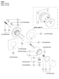Фото Запорный вентиль Keuco Ixmo 59541010102, хром