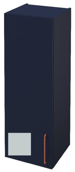 Фото Шкаф-пенал Jacob Delafon Odeon Rive Gauche 40 см, EB2571G/D-RX-S25, цвет голубой шторм сатин, ручки 