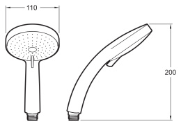 Фото Душевая лейка Jacob Delafon Citrus E12914-CP