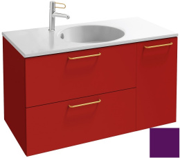 Фото Тумба под раковину Jacob Delafon Odeon Rive Gauche 90 см, EB2543-RX-F26, цвет сливовый глянцевый, ру