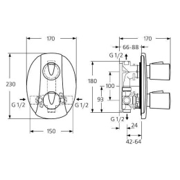 Ideal Standard Tonic A5081AA Термостат универсальный