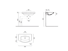 Фото Раковина подвесная/встроенная GSI MODO 7722111