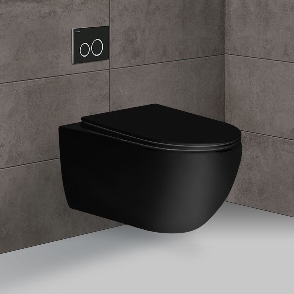 Унитаз подвесной Vincea Evo (VT1-34MB) матовый черный