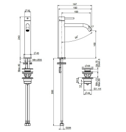 Фото FIMA Carlo Frattini Spillo Up F3031LXSCR Смеситель для раковины