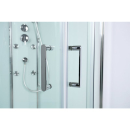 Душевая кабина 90x90x225 BelBagno (UNO-CAB-A-2-90-C-CR) хром, Без гидромассажа, акрил, Поддон средни