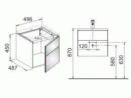 Тумба Keuco Royal Reflex 34040XX0001