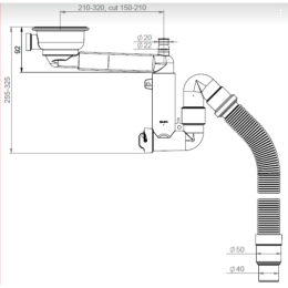 Сифон для мойки PREVEX Smartloc (41K13929)