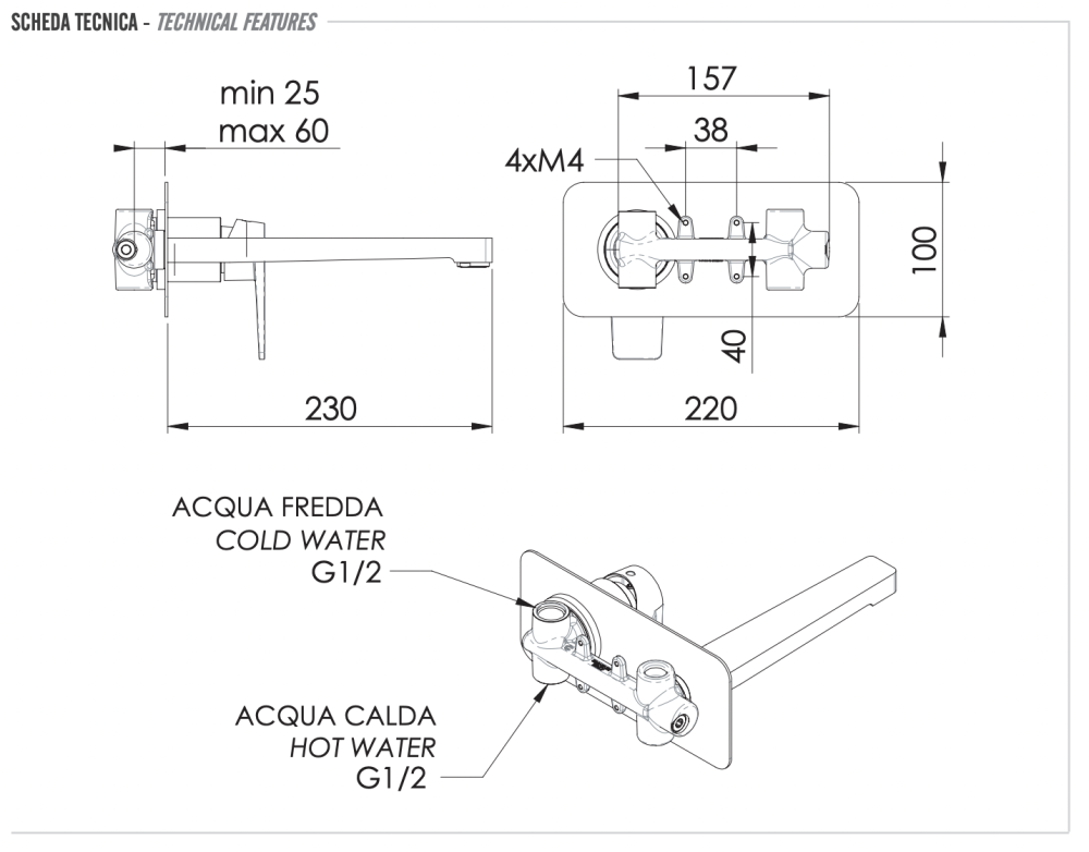 Фото Смеситель для раковины Remer Dream D15L